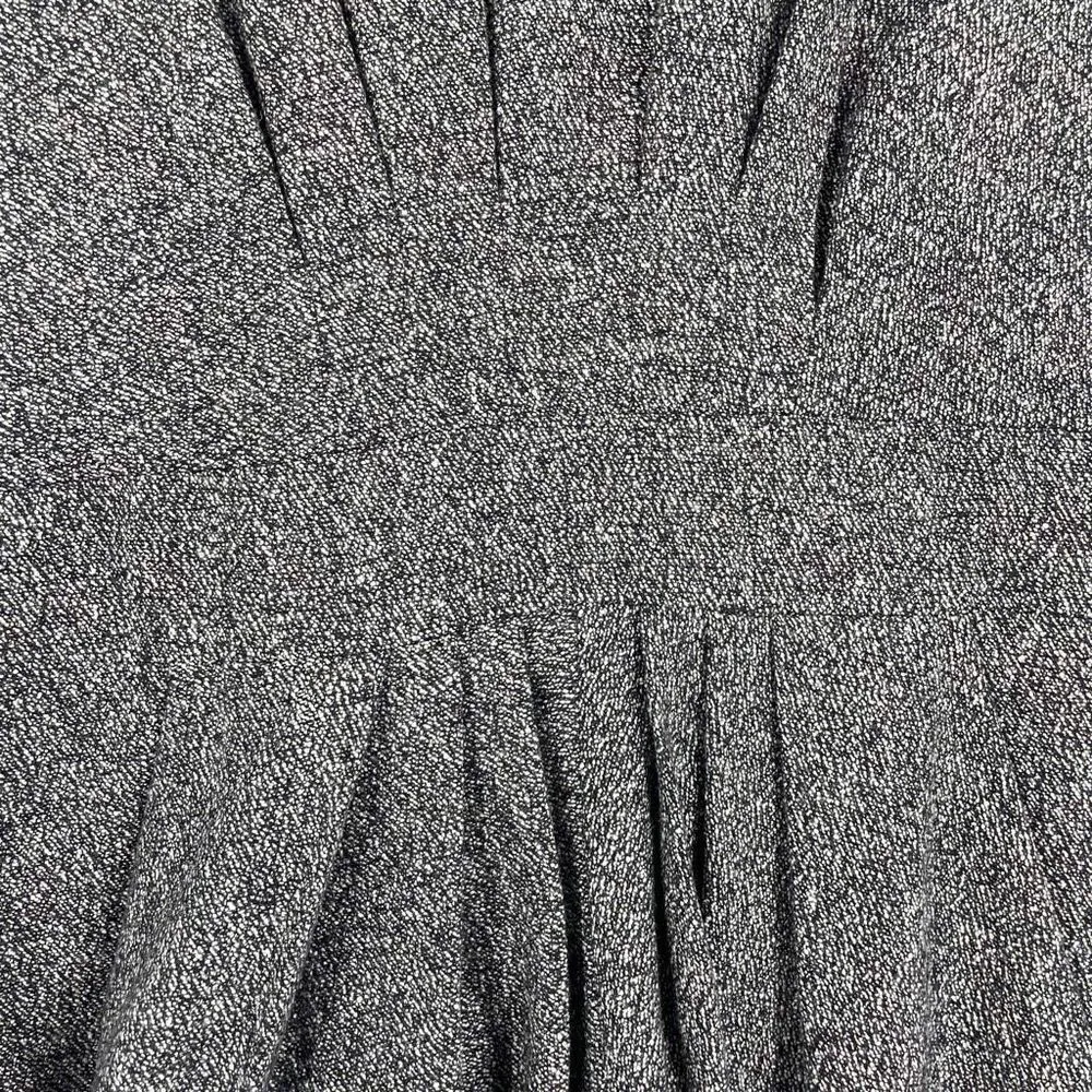 Cynthia Steffe Women's Wool Blend Lined Pleated Midi Dress Gray Black Size 6 - Image 3