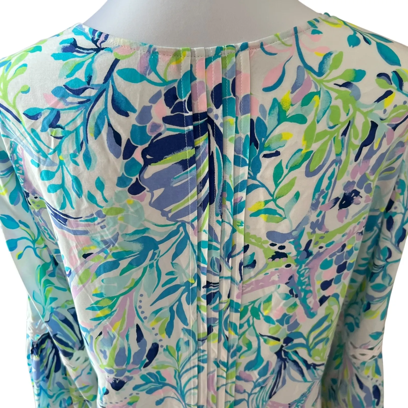 Lilly Pulitzer Large Dress Hollie Tunic Resort Cruise Beach Coastal Vacation 70s - Image 14