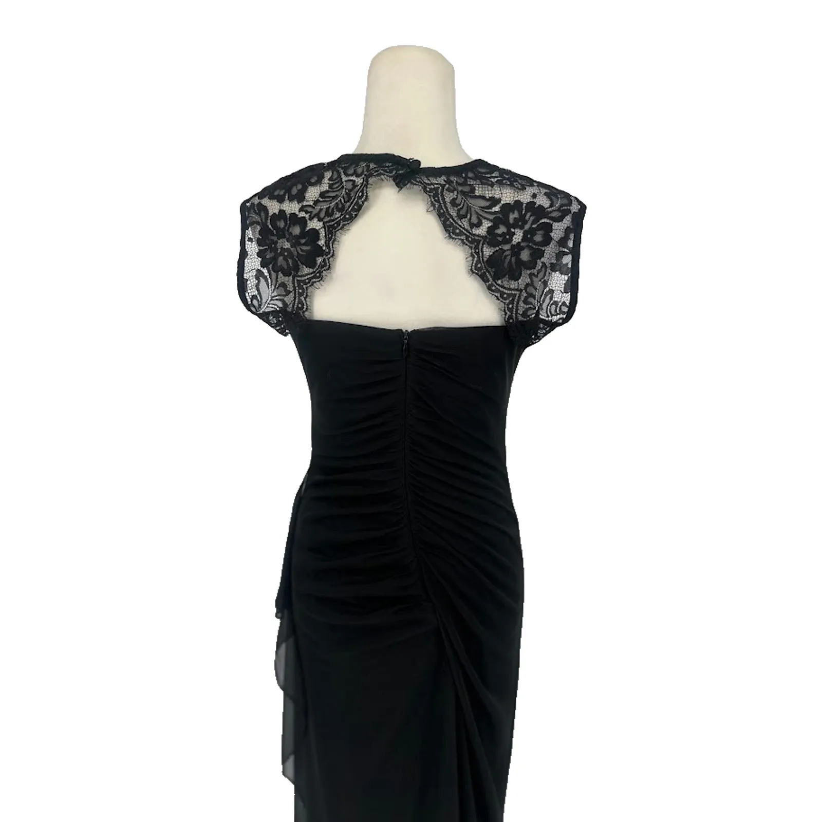 Scarlett Dark Romantic Witchy Whimsigoth Black Evening Formal Maxi Dress Size 6 - Image 6