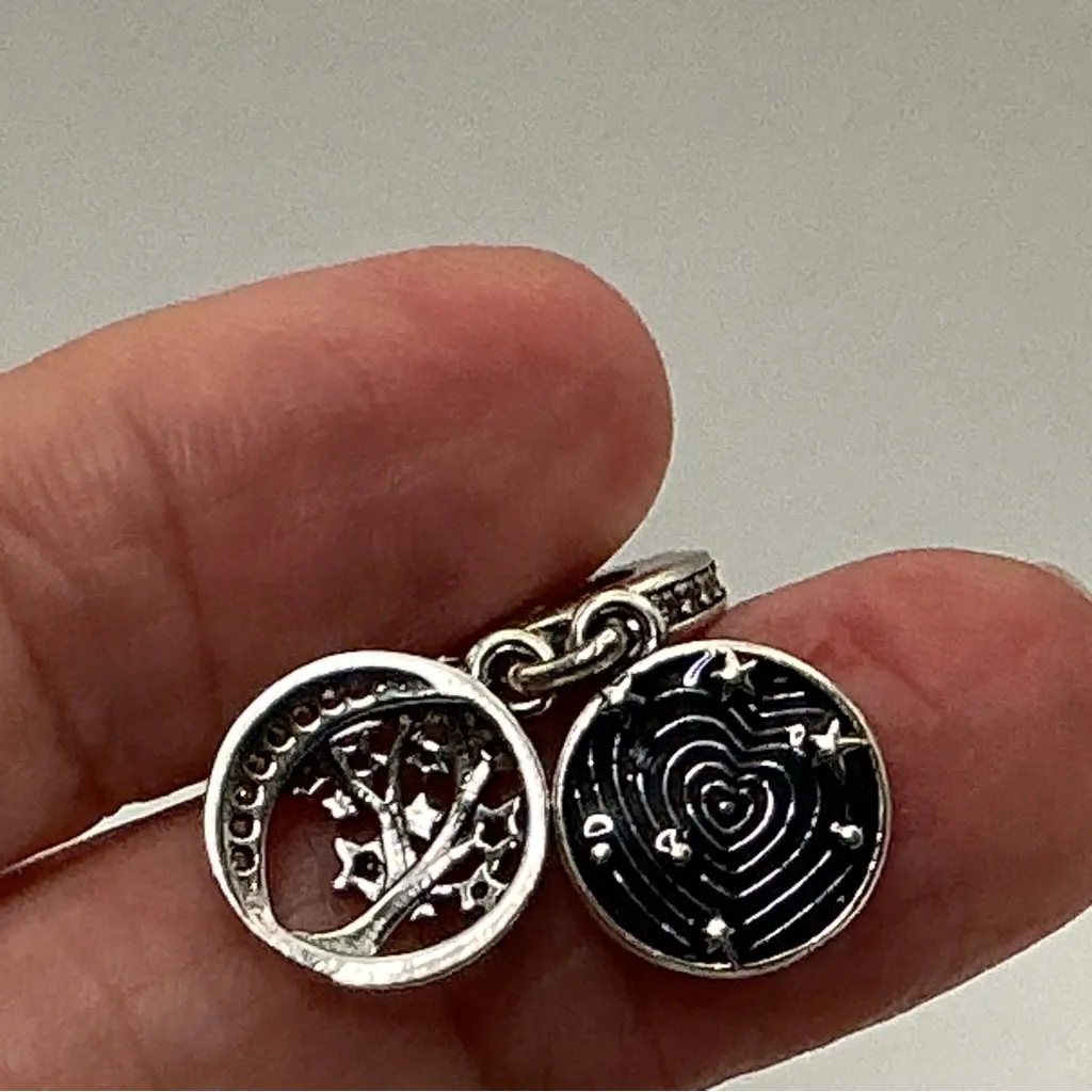 Pandora “Love You to the Moon and Back” Dangle Charm S925 ALE Sterling Silver - Image 4