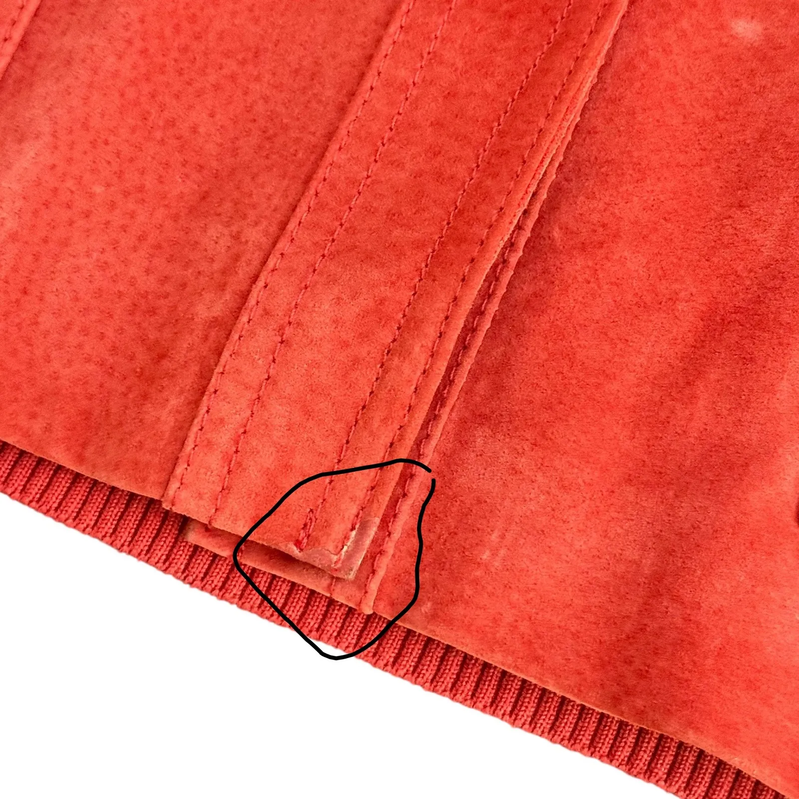 Cable & Gauge Mix Media Suede leather Jacket Womens Size XL Knit Long Sleeve - Image 7