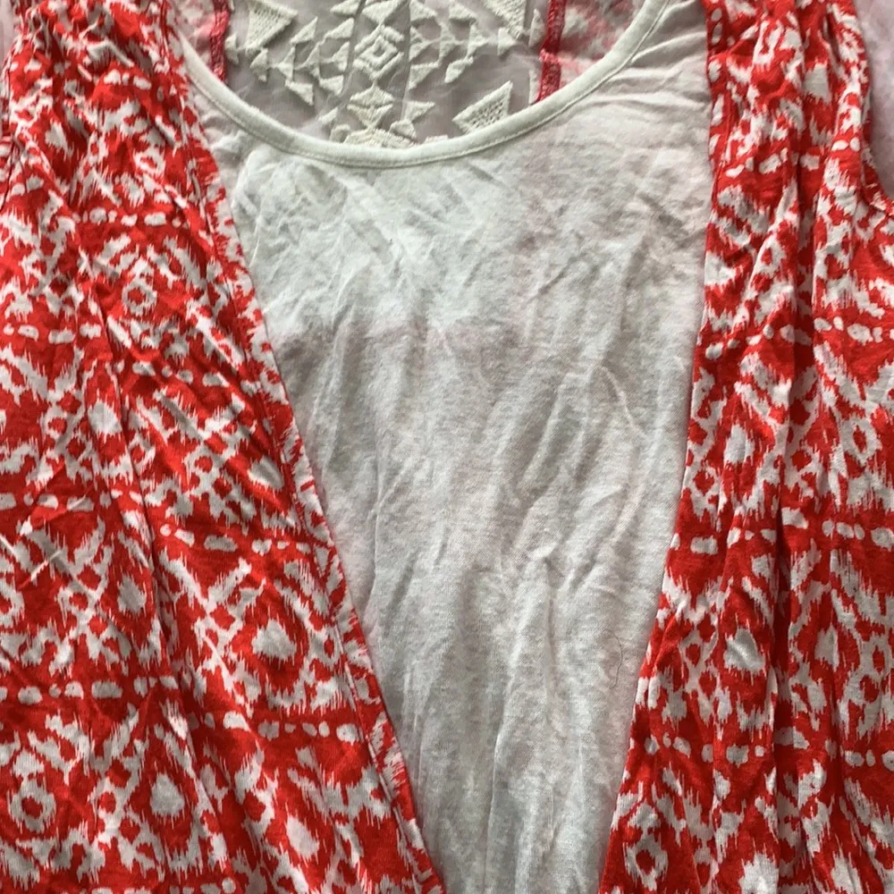 Red Orange Surplice top - Image 3