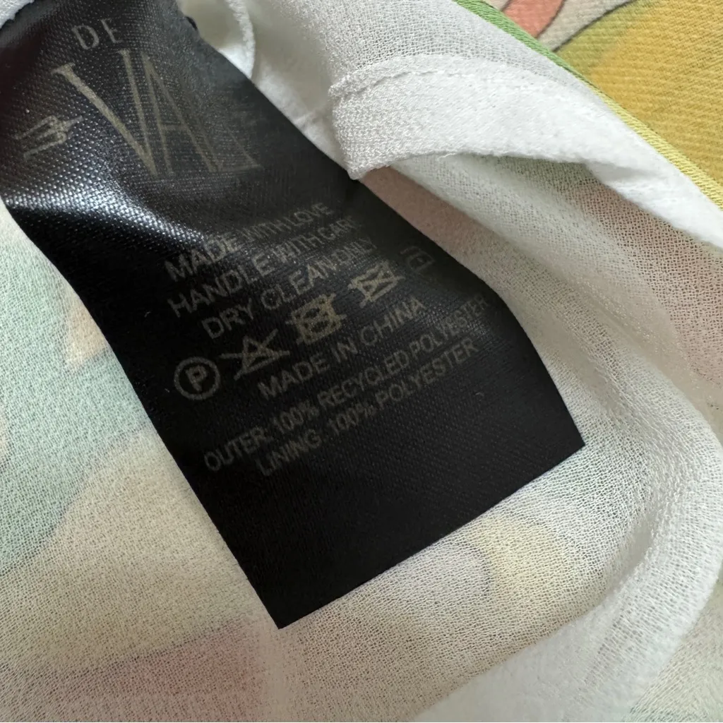 Elegant Multicolor Maxi Dress Yellow Size 4 - Image 6