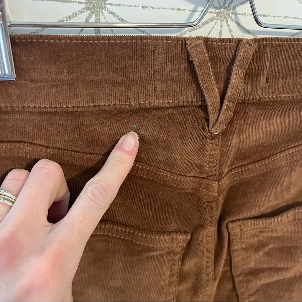 Veronica Beard Crosbie Wide Straight Leg
Crop Corduroy Pants Brown - Image 9