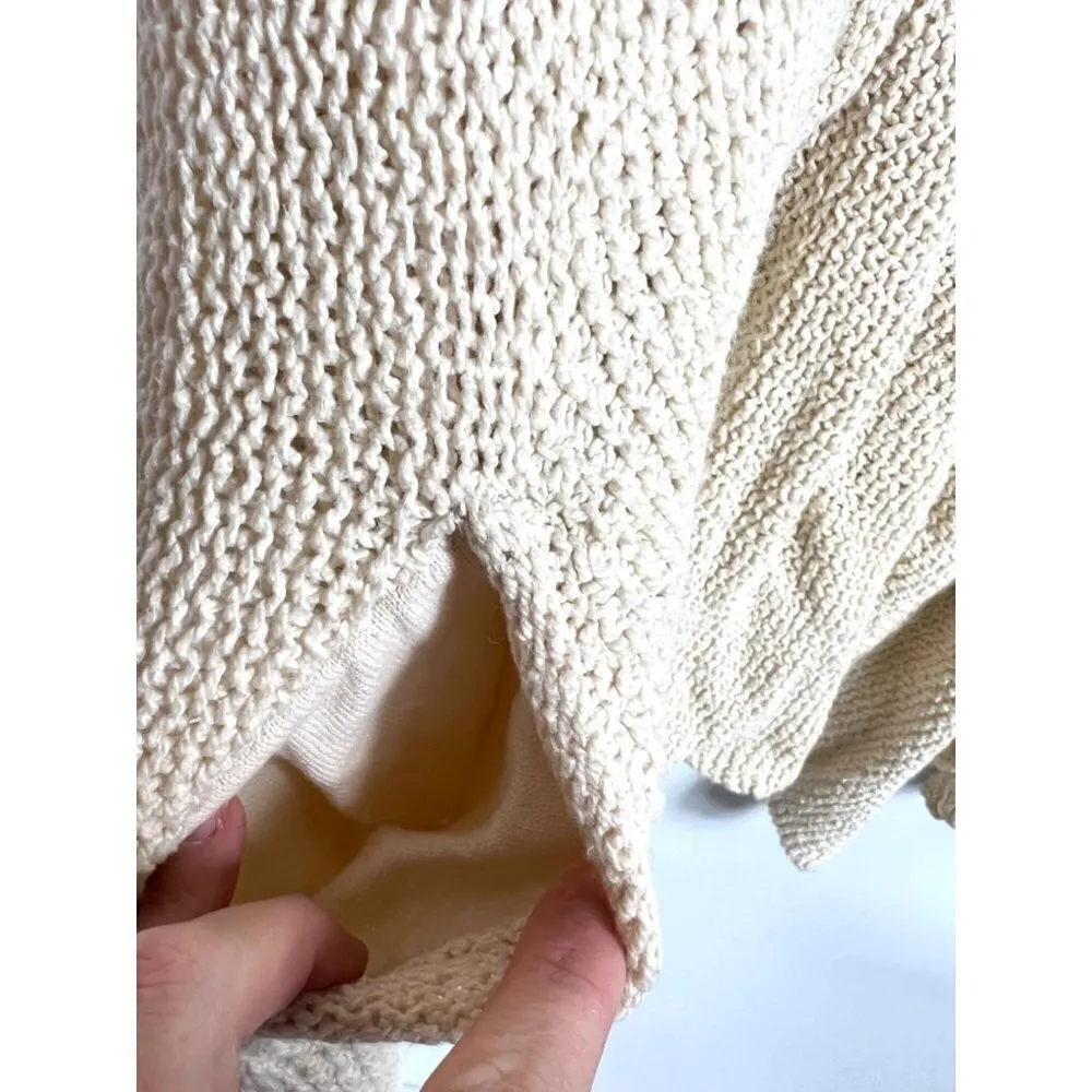 Free people tan button sweater women’s size small‎ boho - Image 7