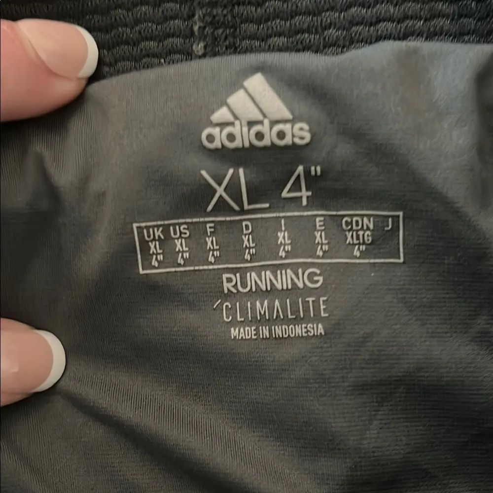 Adidas Climalite Stylish Black Patterned Women's Running Shorts Size XL - Image 3