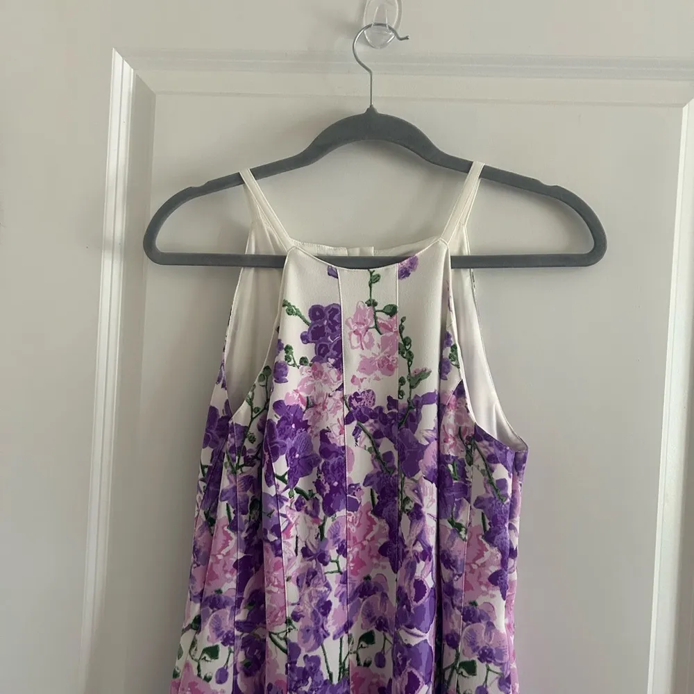 Adrianna Papell Purple Floral Dress - Image 2
