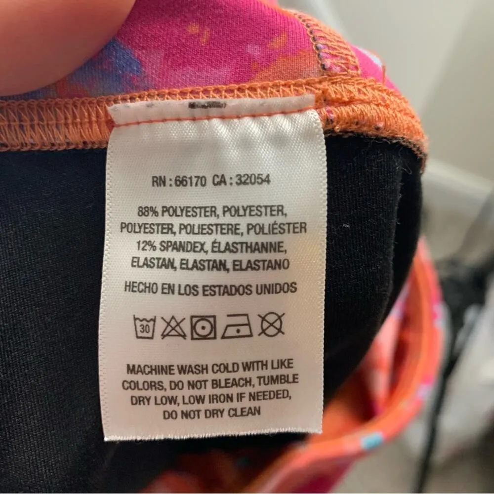 Anthropologie Daily Practice floral high waisted‎ 28 inch leggings size small - Image 8