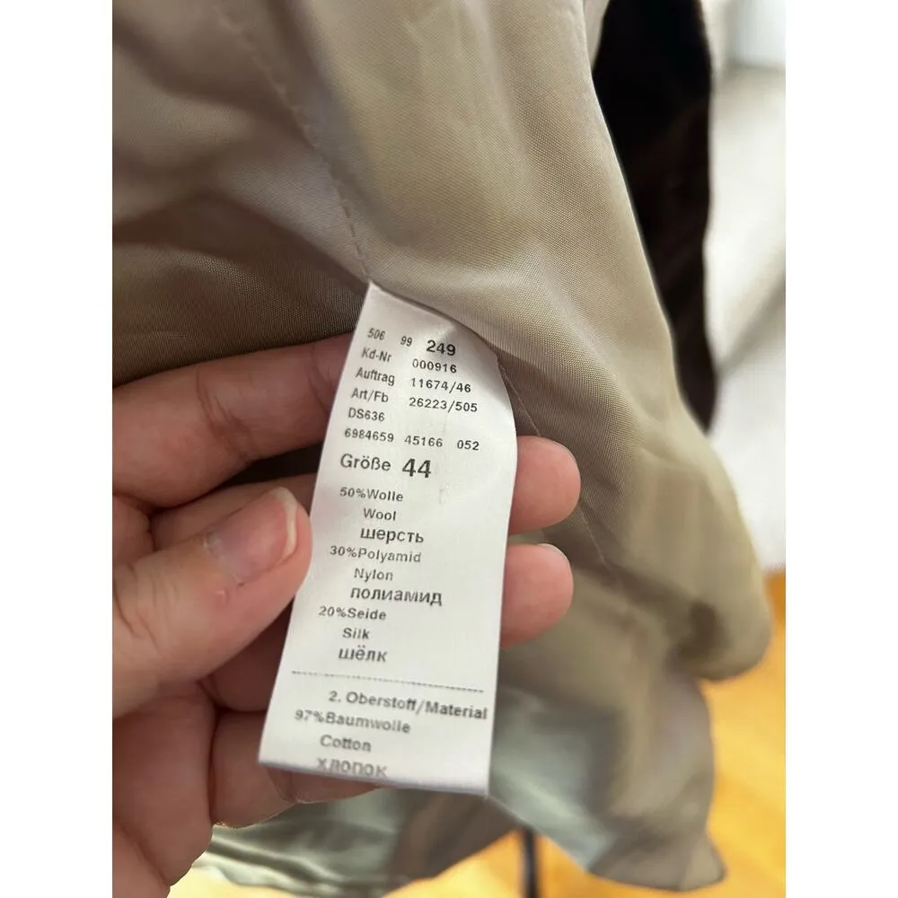 Windsor. Grey & Brown Paisley Silk & Wool Blend Blazer - Image 5