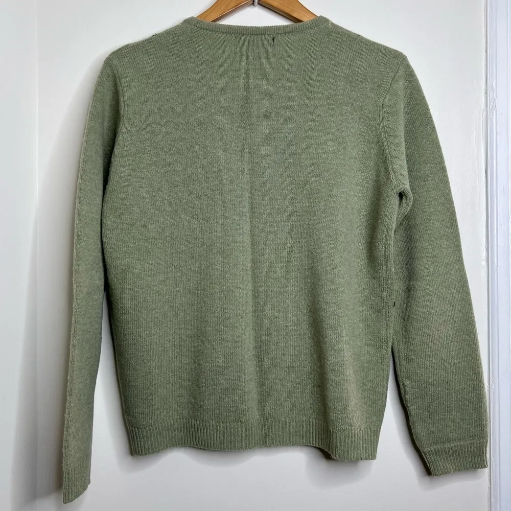 Van Heusen Lambswool Button Front Argyle Cardigan Sweater Women’s Small Academia - Image 5