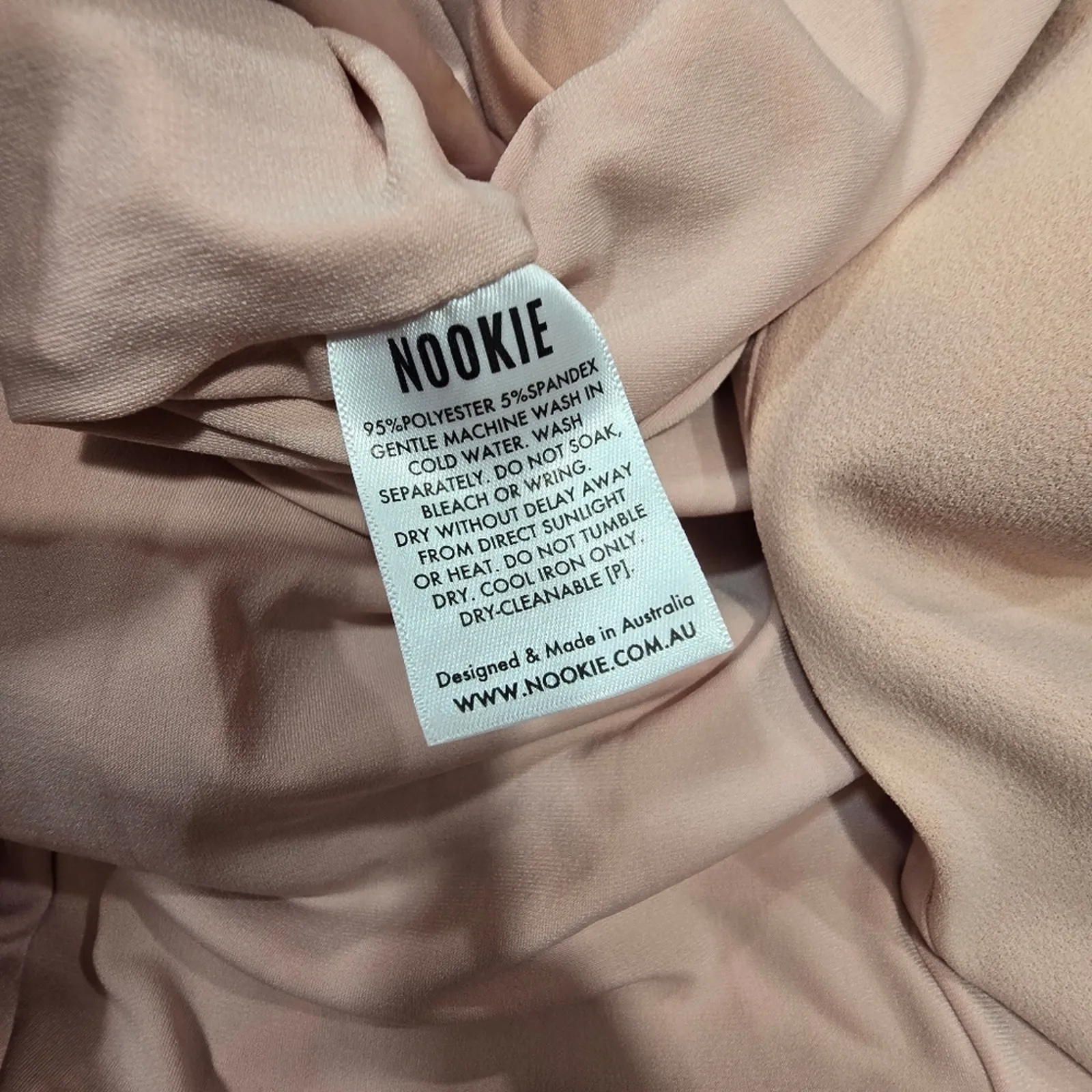 Nookie Lust One Shoulder Gown in Blush XS - Image 9