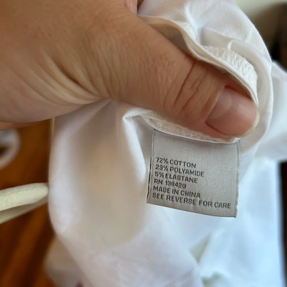 ETCETERA 3/4 SLEEVE WHITE BUTTON DOWN BLOUSE - Image 4