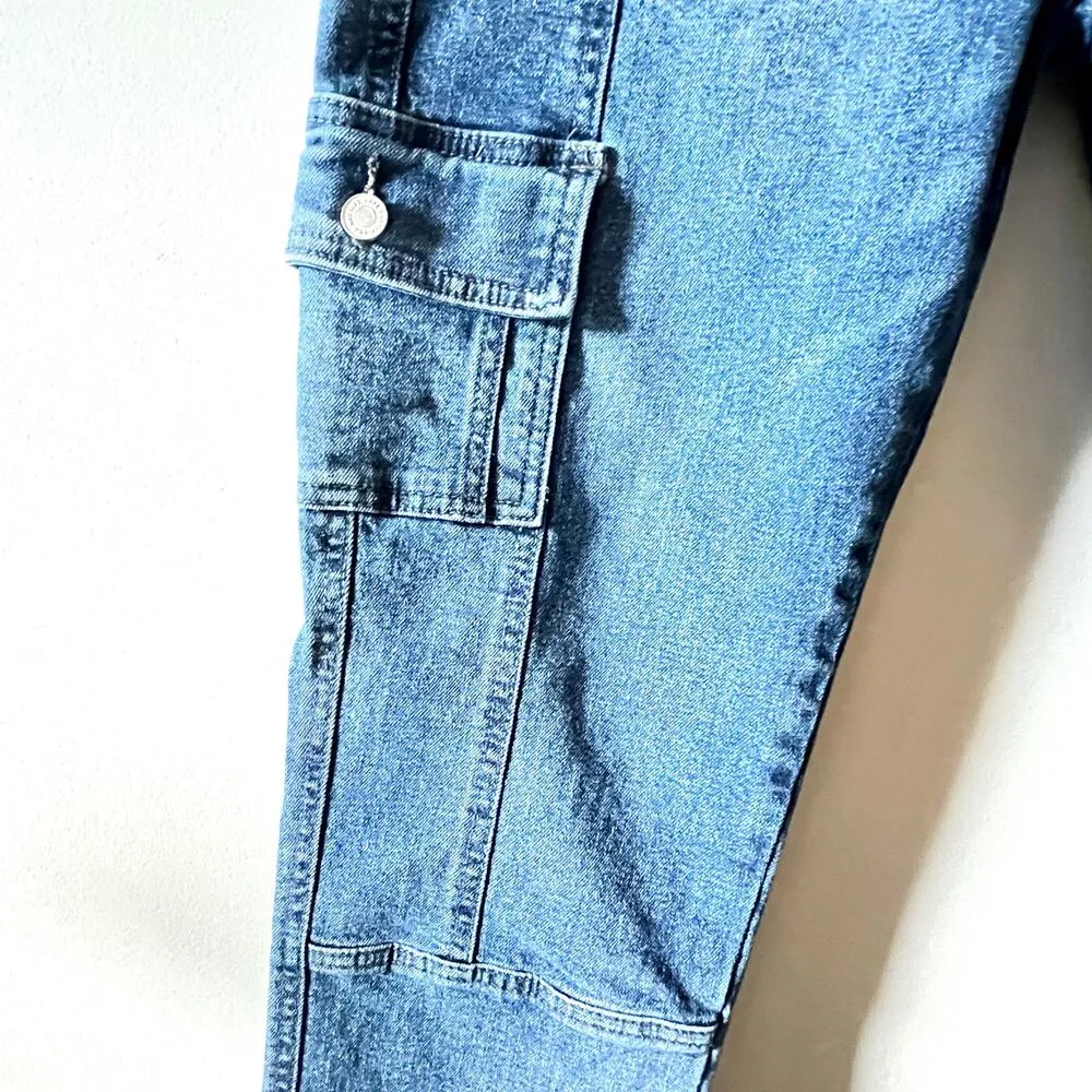 Kancan High rise cargo jeans size 11 Blue - Image 7