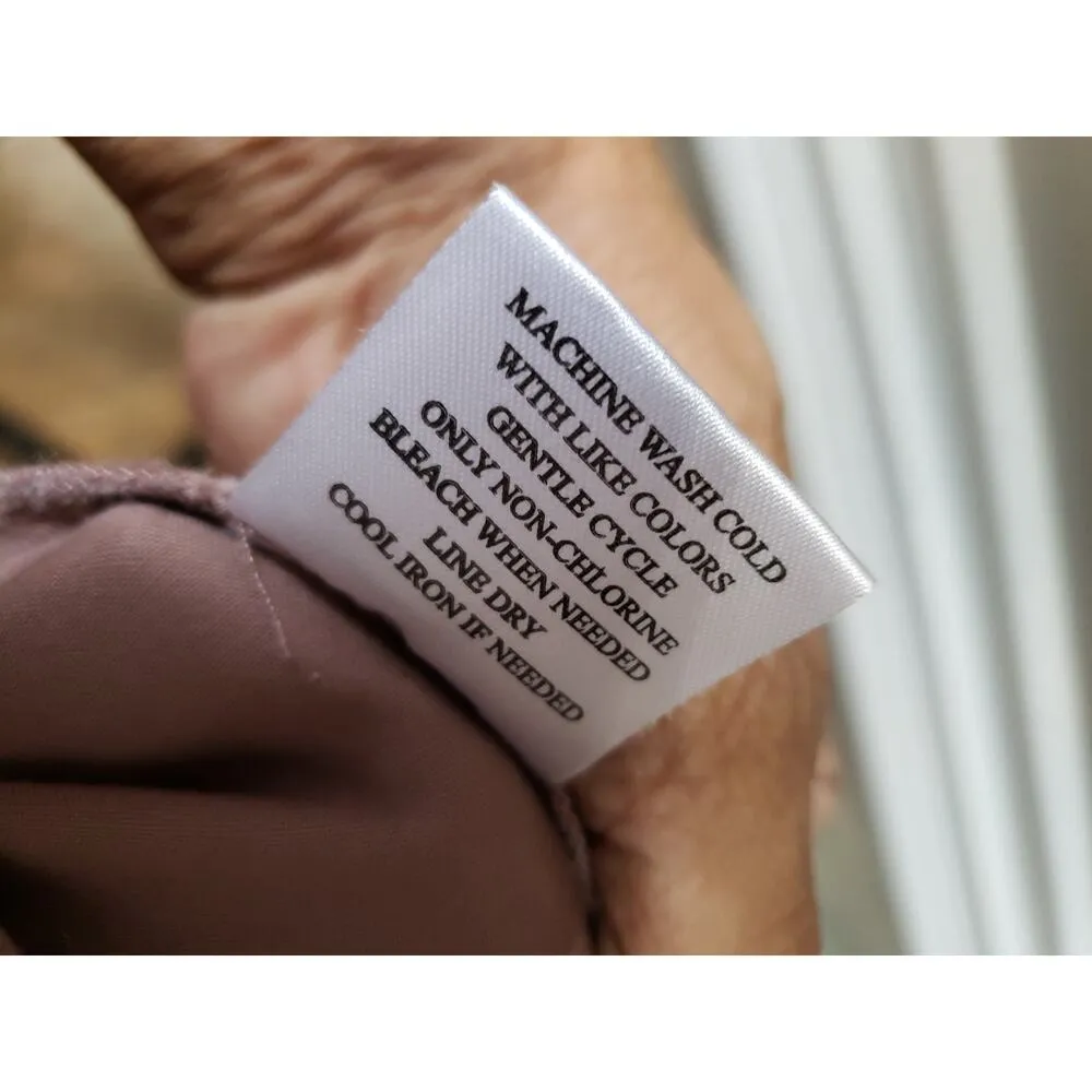 Como Vintage Trim Bell Sleeve Top Women's Size Medium Pink Cotton Boat Neck - Image 9