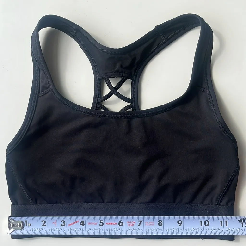 Victoria's Secret Sport Racerback Criss Cross Strap Sports Bra Black XS - Image 6