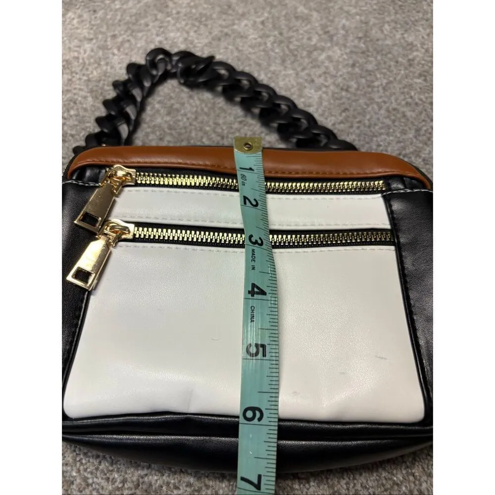 Boho Crossbody faux leather bag Brown - Image 6