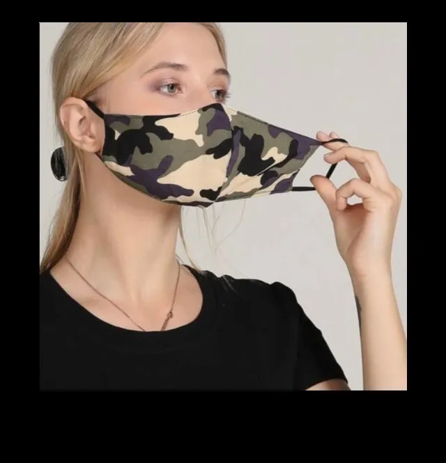 Camouflage Mask New. 50% cotton and 50% polyester. Machine washable. Multiple - Image 5