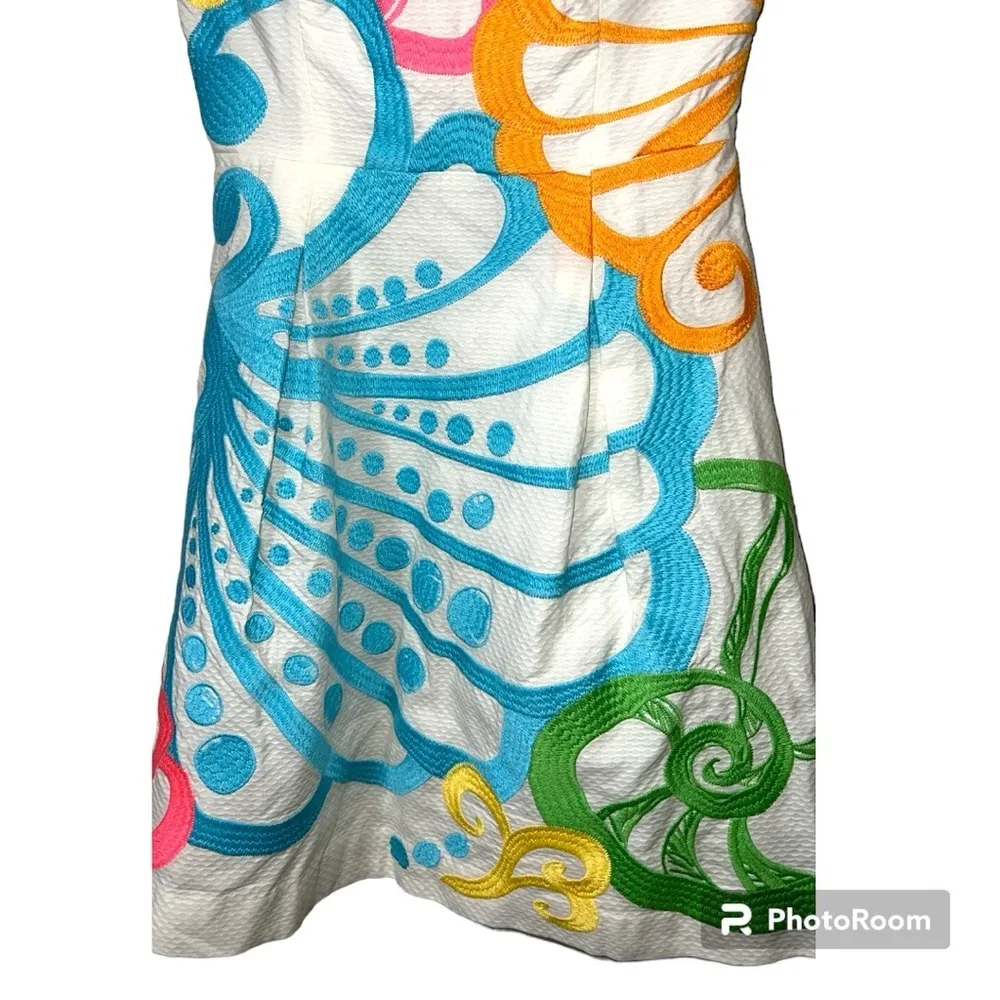 Lilly Pulitzer size 00 Blossom Dress resort white Chiquita Bonita embroidered - Image 3