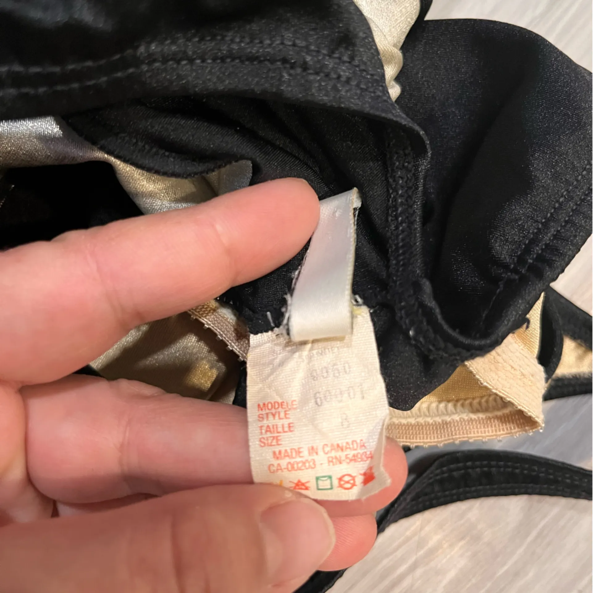 Vintage Christian Dior authentic ‎ Black and Silver Swirl Design Swimsuit - Image 4