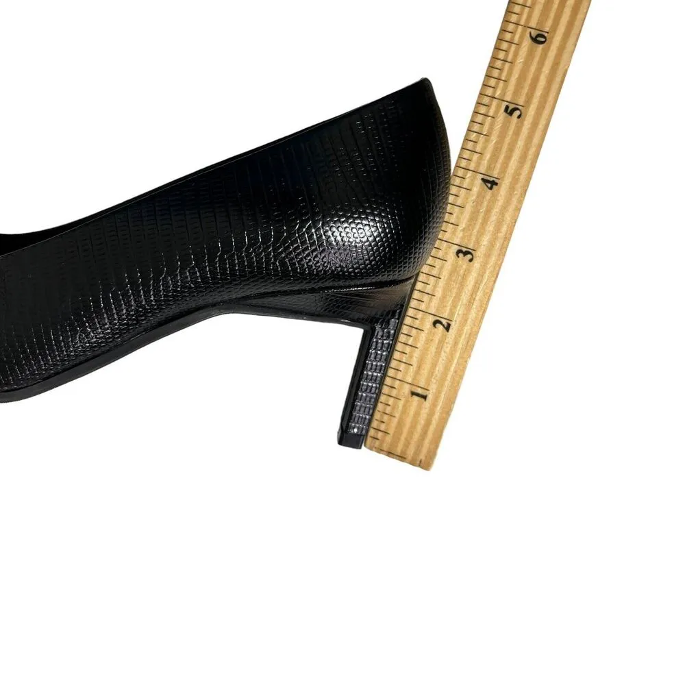 Aquatalia Rylan Pumps Women’s Size 5.5 Black Leather Square Toe Weatherproof - Image 12