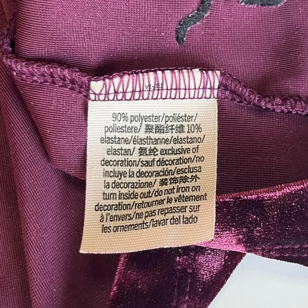 PINK Victoria’s Secret Red Crushed Velvet Camisole Top - Image 3