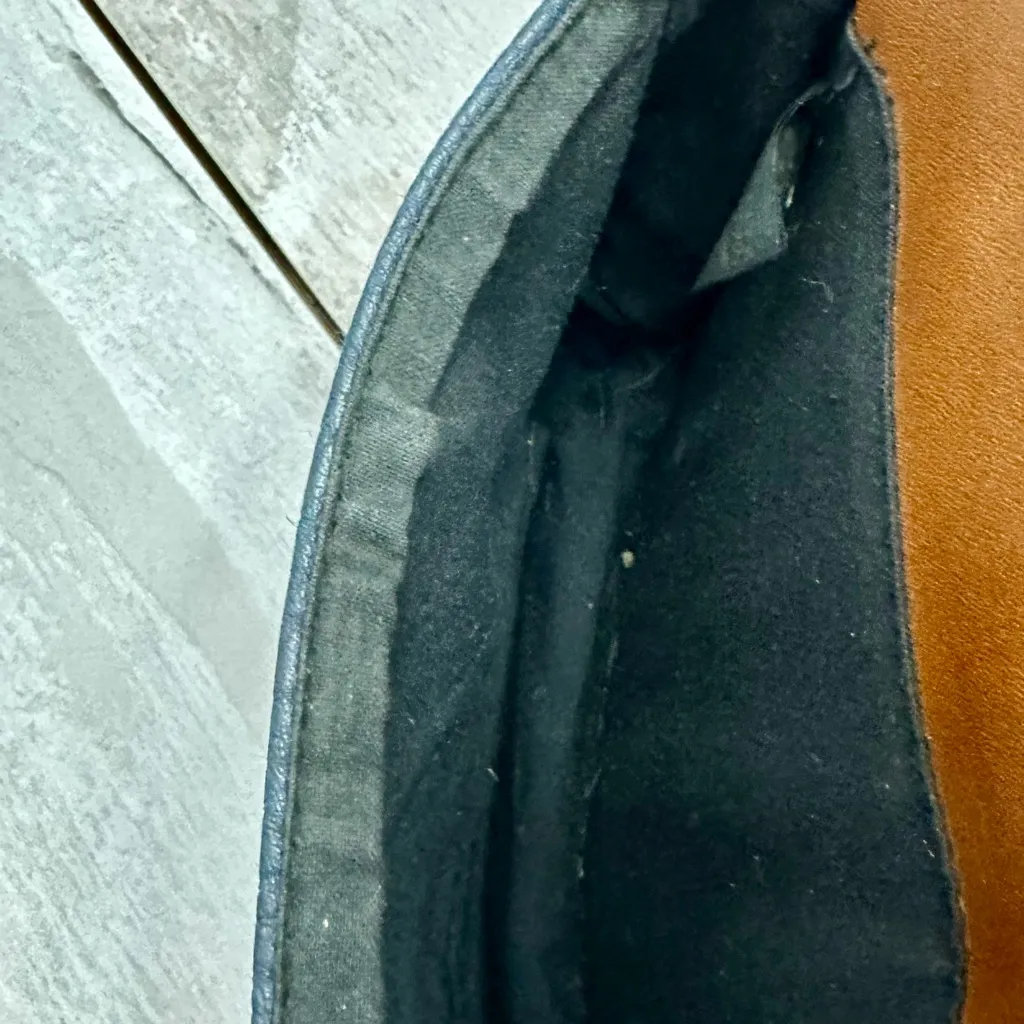 Esprit Navy and Brown Crossbody Belt Bag Fanny Pack GenX Small Preppy Concerts - Image 6