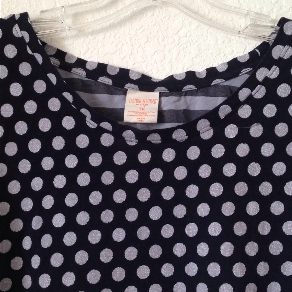 FINAL MARKDOWN Ladies' Jasmine & Ginger Dots & Stripes Top 1x - Image 2