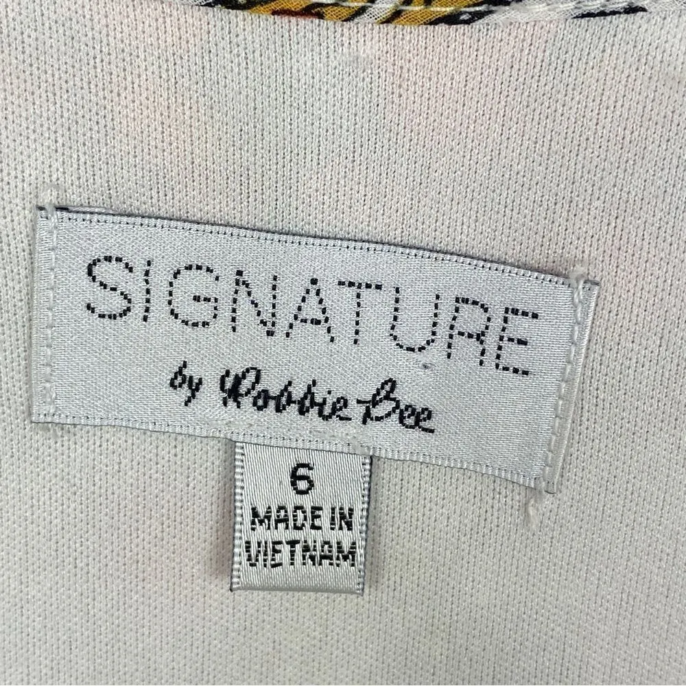 Signature Robbie Bee Patchwork Print Cold Shoulder Midi Dress Red Multi 6 - Image 9