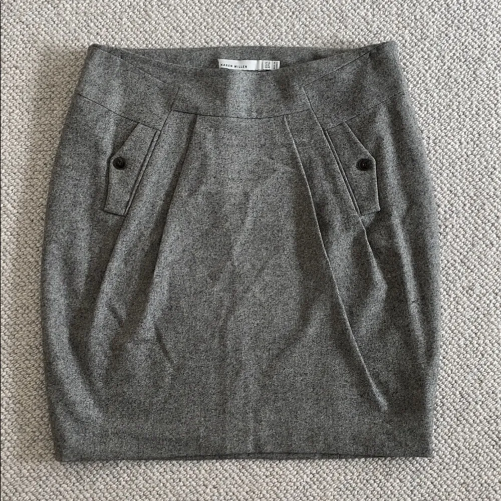 Karen Millen Gray Tweed Skirt size 8 - Image 3