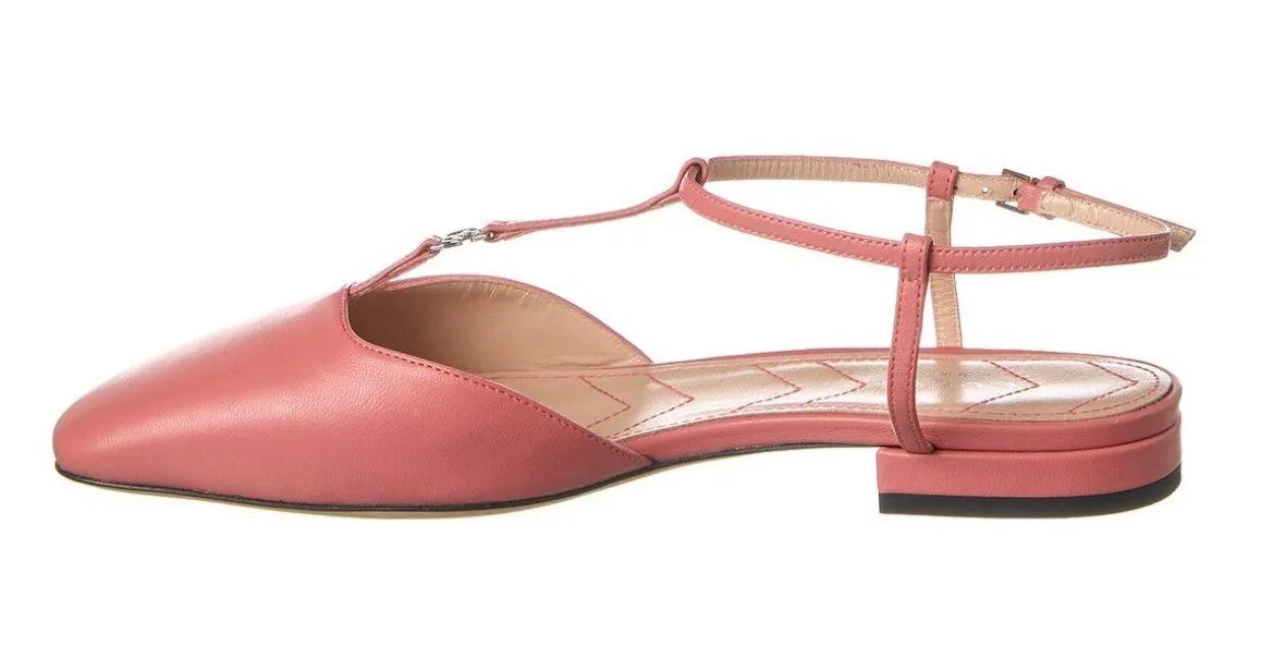 Double G Leather T-Strap ballerinas Ballet Flat Gorgeus Grace Size 38.5 - Image 3
