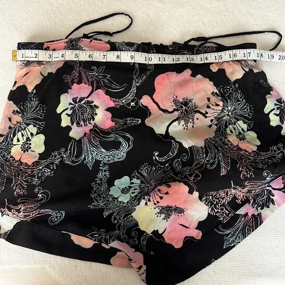 Free People Floral Coral Convertible Strap Tube Top, sz Large 🦋 - Image 10