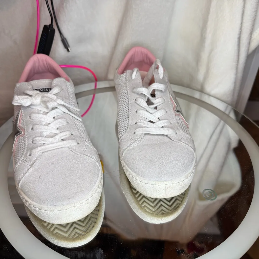 Vintage Havana Carla White and Silver Star women’s Sneakers size 7.5 new - Image 5