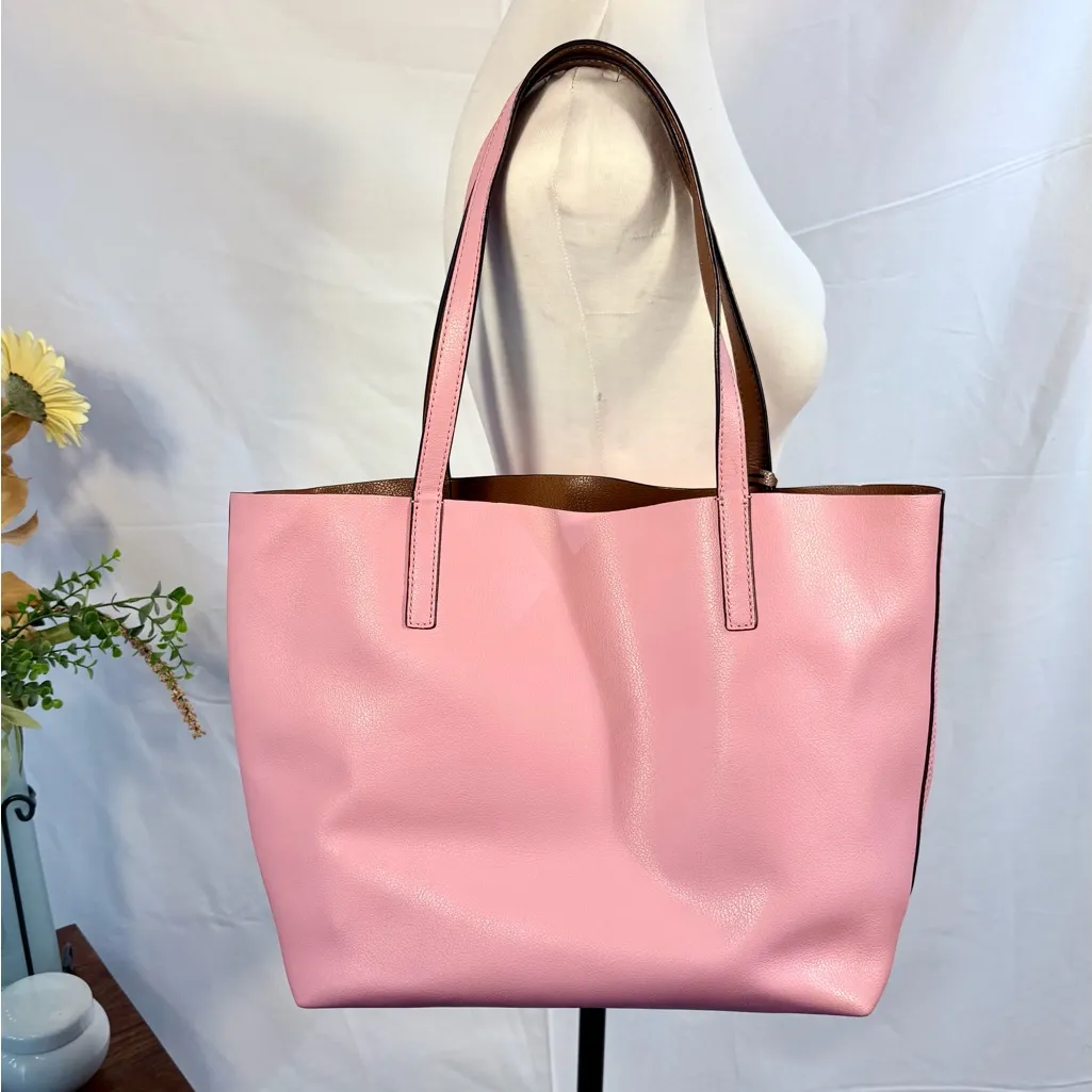 Kate Spade Ava Reversible Open Tote Pink/ Brown Refined Grain Leather❤️ - Image 5