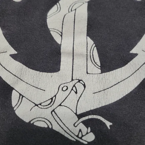 Volcom Shirt Size XL Graphic Tee Graphic Print Snake Anchor Cut Off Sleeve Black Unisex  - Image 5