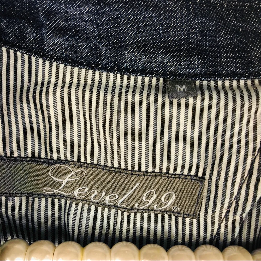 ANTHROPOLOGIE | LEVEL 99 Womens Medium Jean Jacket - Image 5