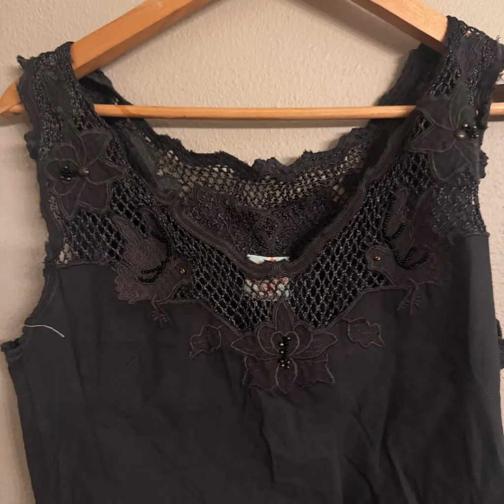 FREE PEOPLE Vintage Sleeveless Lace Dress - Image 2
