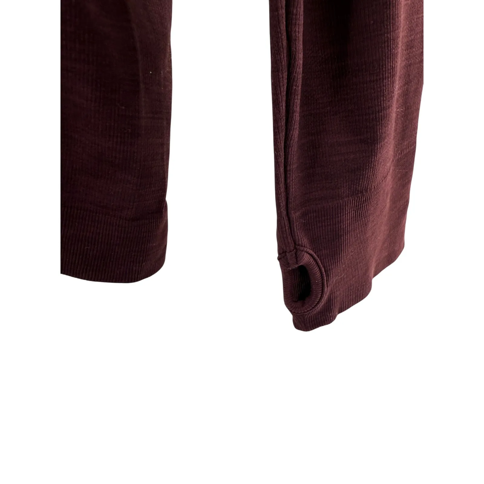 Sweaty‎ Betty Athlete Seamless Workout Top Burgundy XL Lightweight Sweat Wicking - Image 5