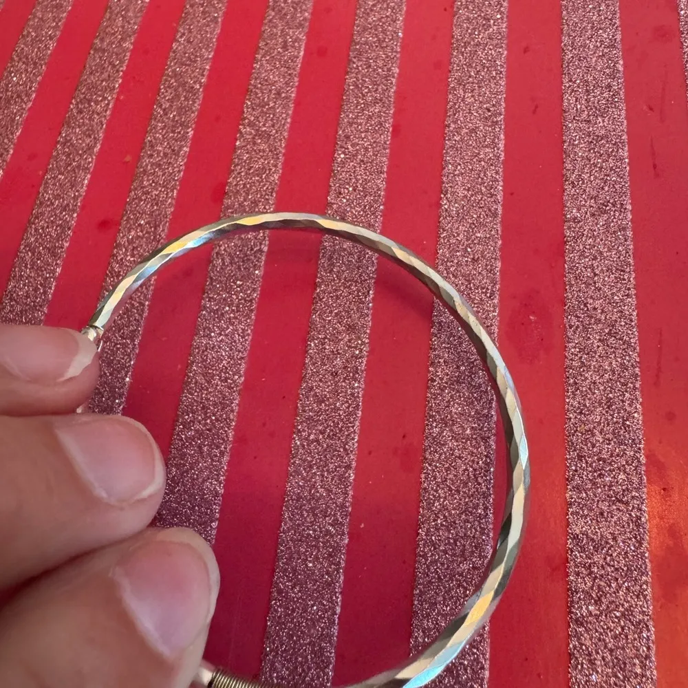 Silver Lucky Brand Bangle Bracelet - Image 6