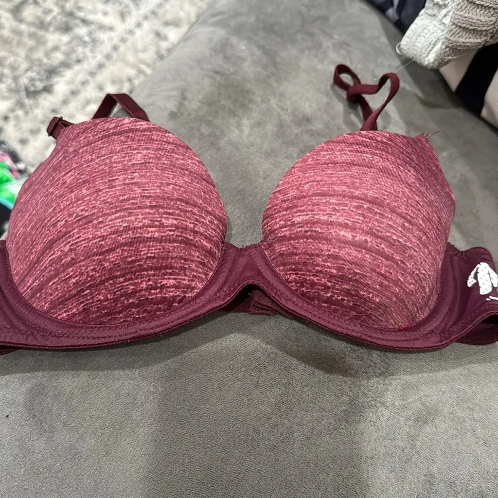 Victoria’s Secret PINK Wear Everywhere Burgundy Bra - Image 3