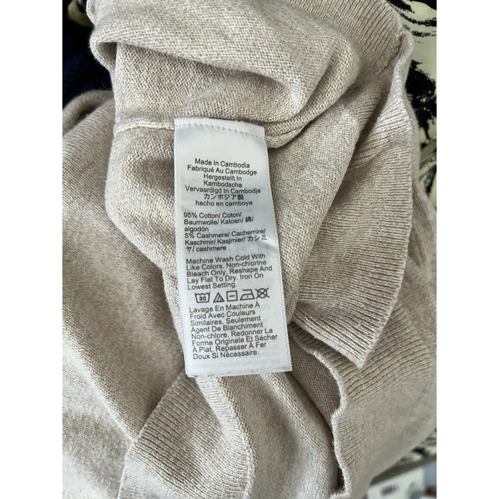 Eileen Fisher Khaki Organic Cotton Hemp Stretch Stand Jacket Size M Light Stains - Image 5