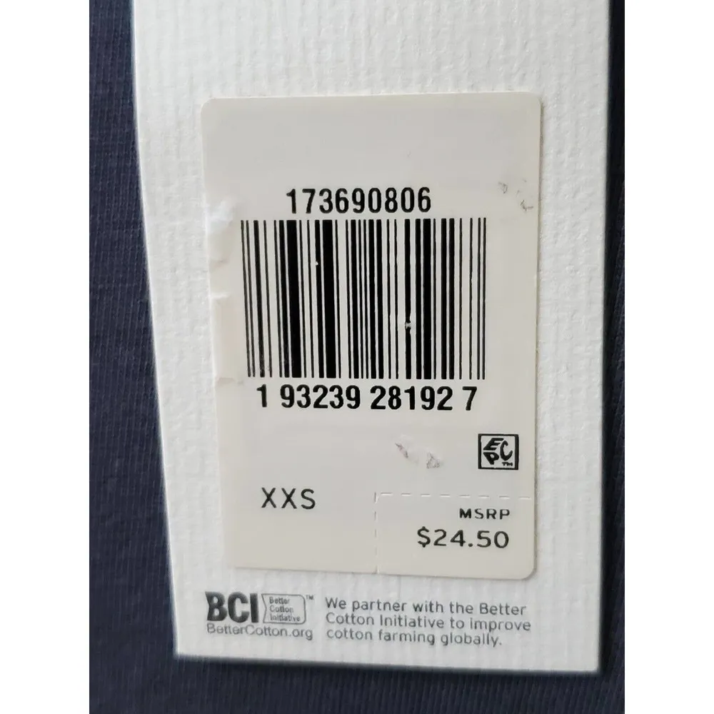 Levi's Women's Blue Cotton Round Neck Short Sleeve Logo Spell Out Shirt Size XXS - Image 10