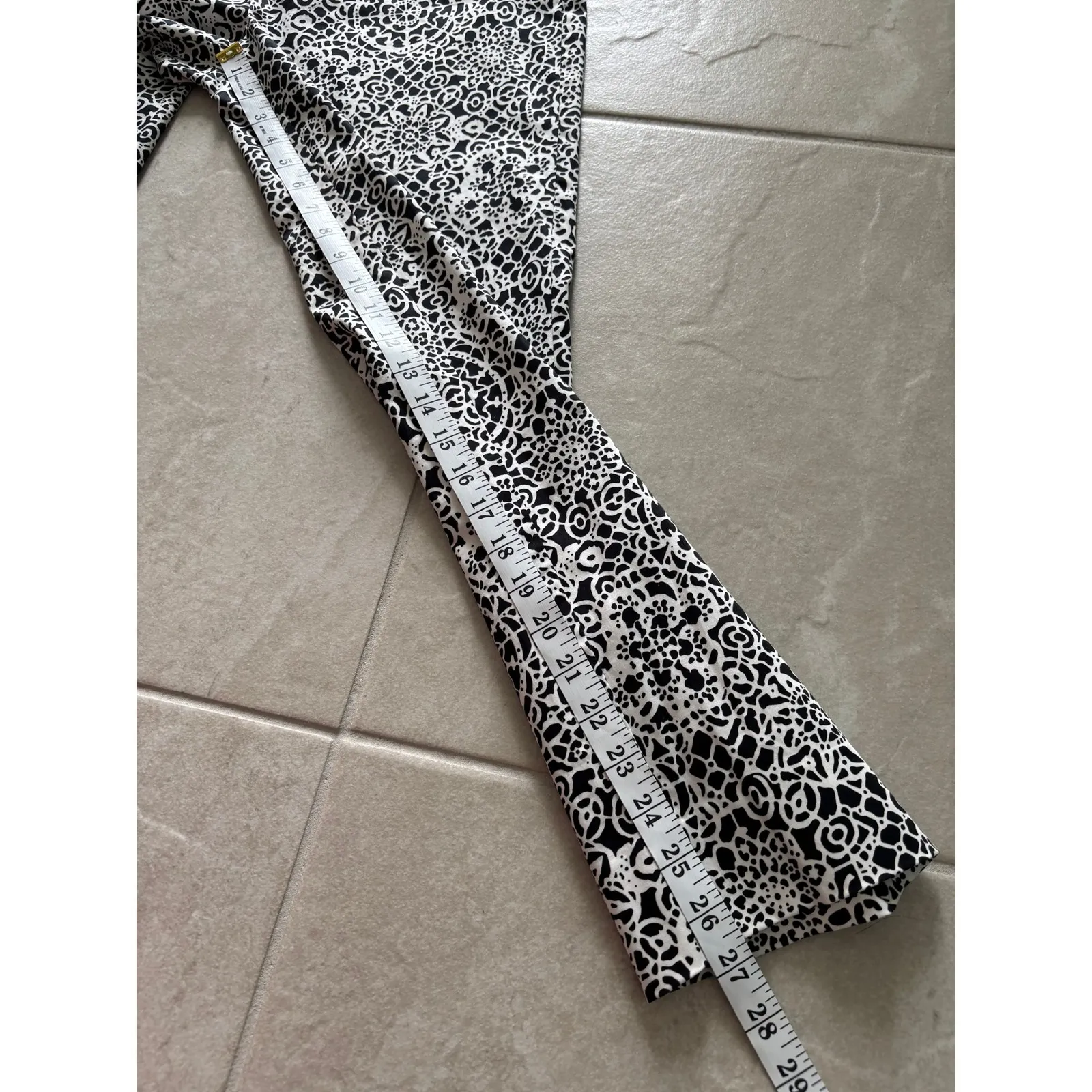 Lafayette 148 Stanton Pants Womens 6 Black White Cotton Blend Ankle Career‎ - Image 8