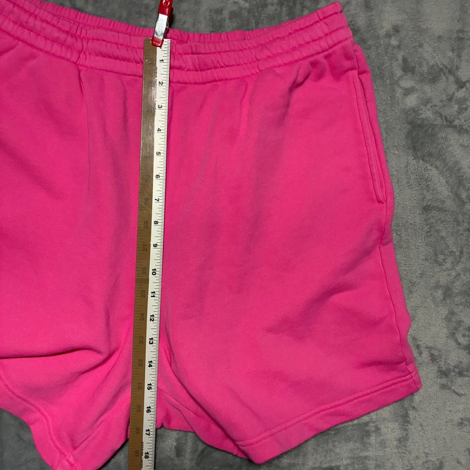 NWT (Flaw) SKIMS Lounge Sweat Shorts Hot Pink Women's L - Image 7