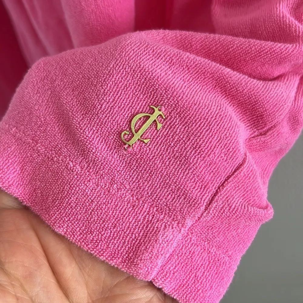 Juicy Couture Pink Sweatshirt Teri Towel Dress Small - Image 6