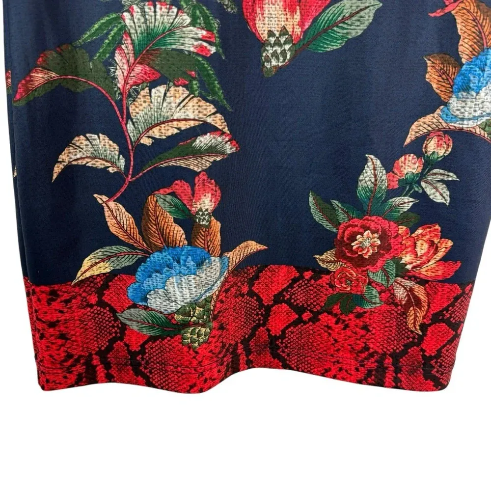 Pam & Gela Bye Birdie Zip Front Floral Mini Track Dress Size S NWT - Image 8