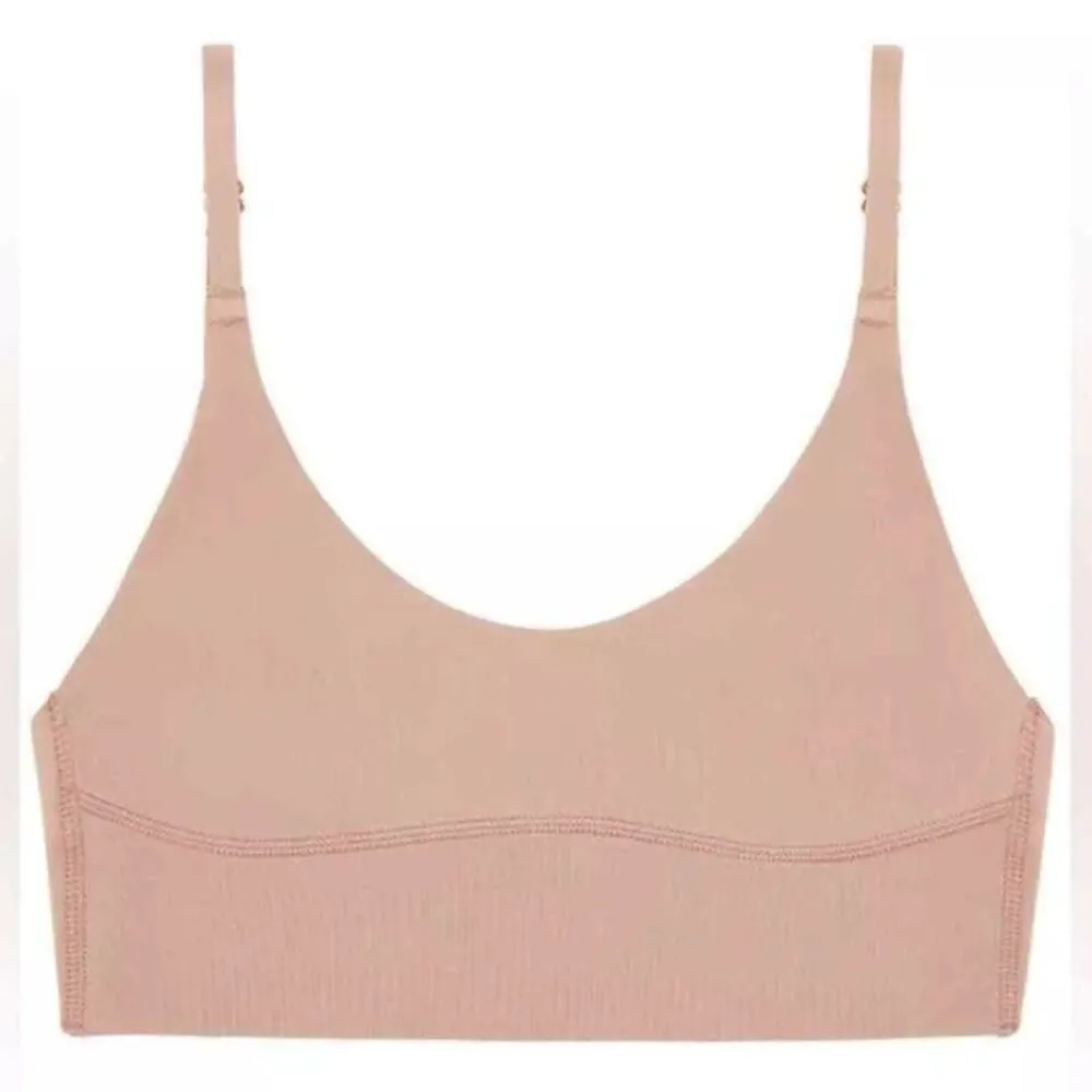 We Are HAH Free People Cami BrHAH Bralette Copper Rose Pink L - Image 2