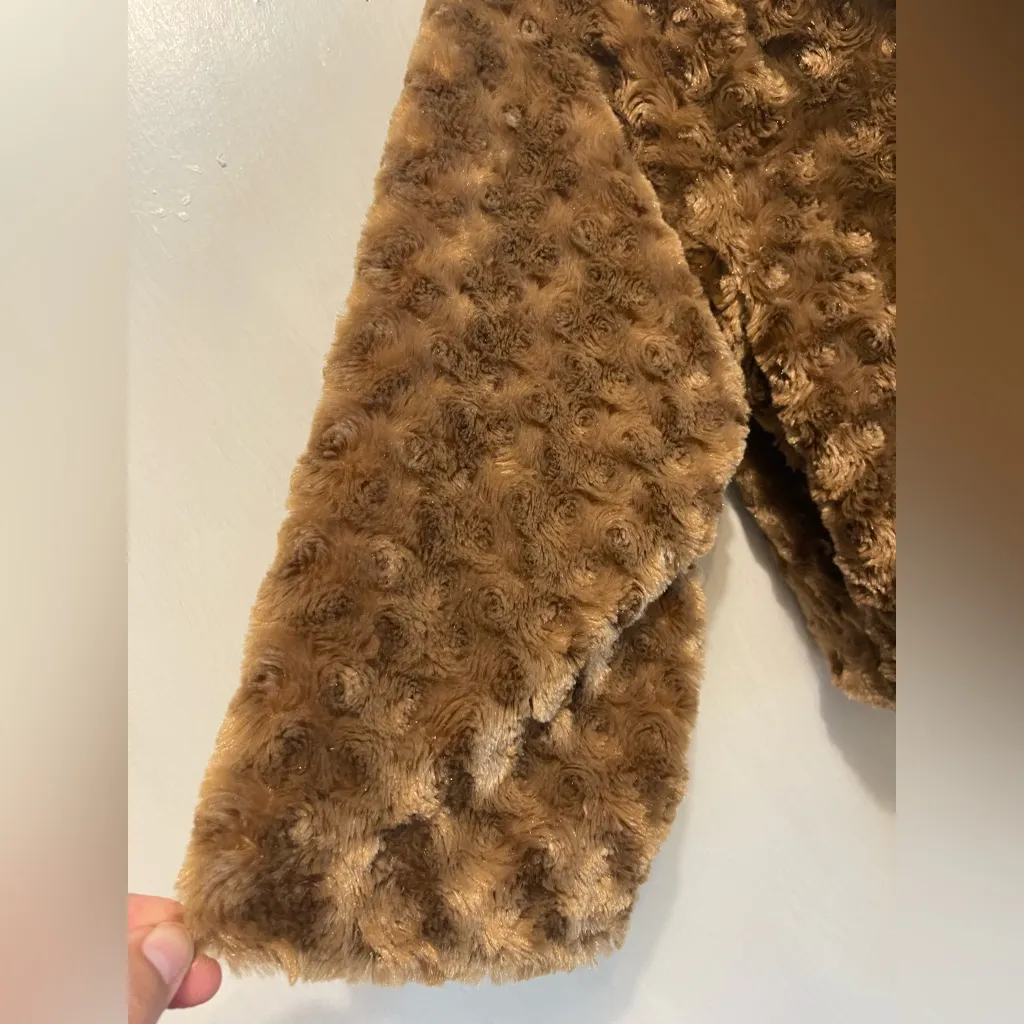 New Direction New Directions Plush Brown Teddy Jacket - Image 6