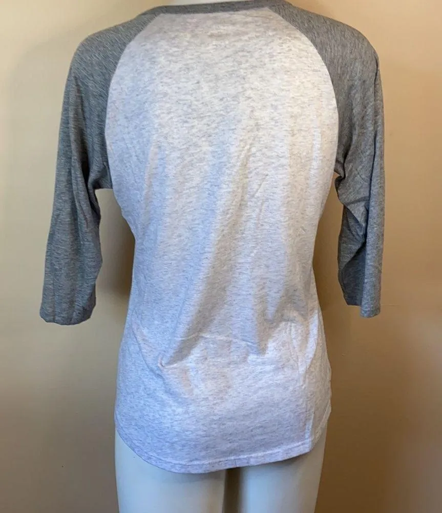 Nike Heather Grey Two Tone Henley - Image 3