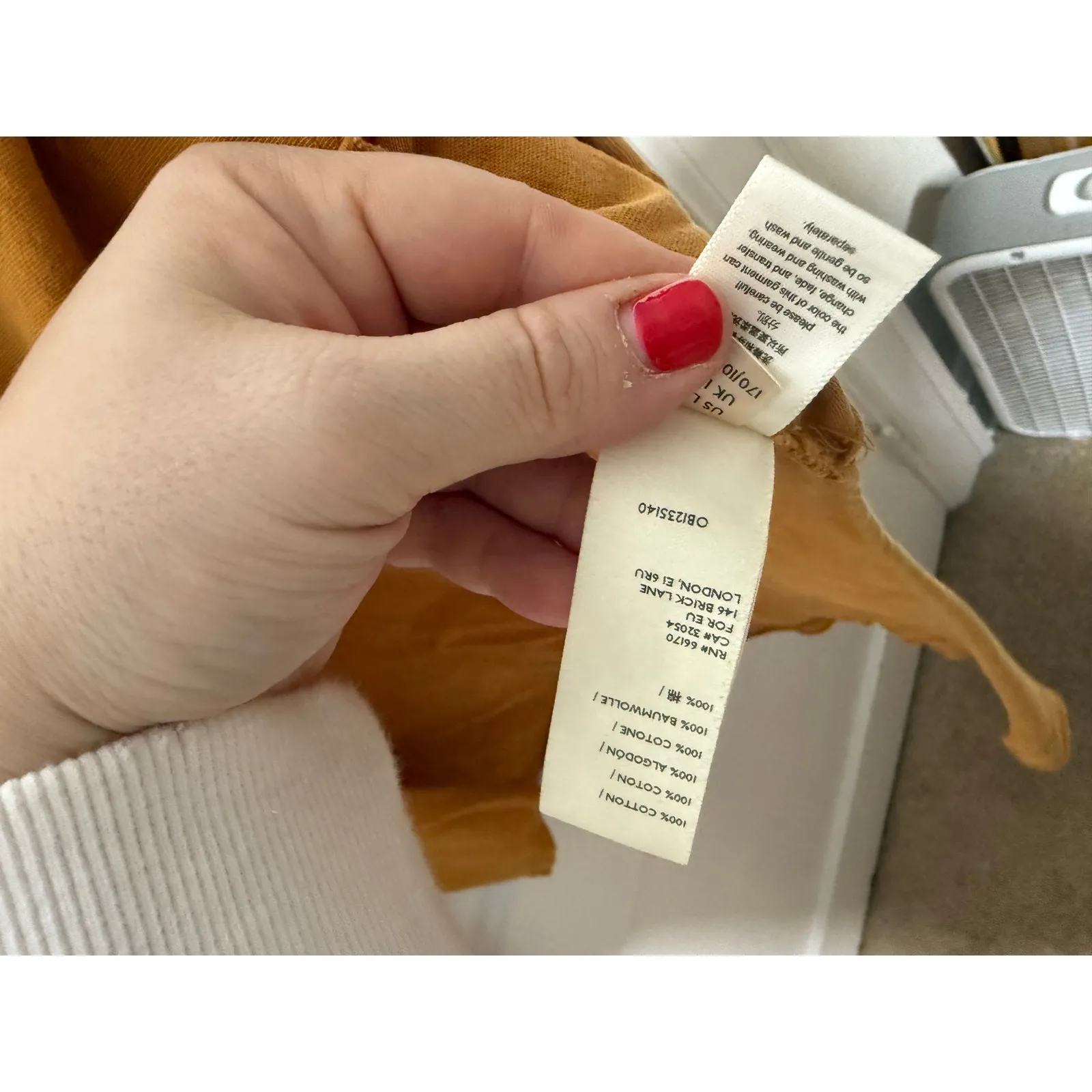 We the Free People Don't You Want Me Knit Boho Gold Mustard Yellow Top Large - Image 5