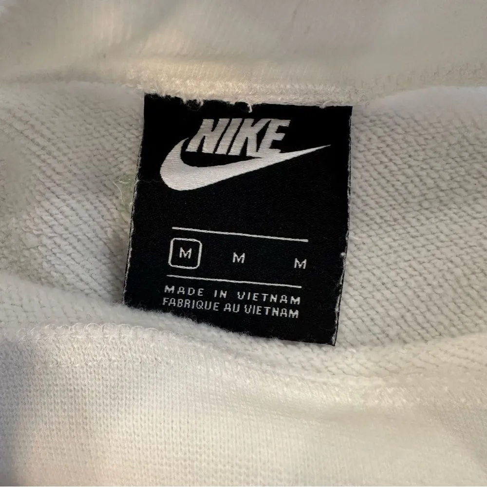 Nike White Crop Top Crew Neck Sweatshirt size Medium - Image 9